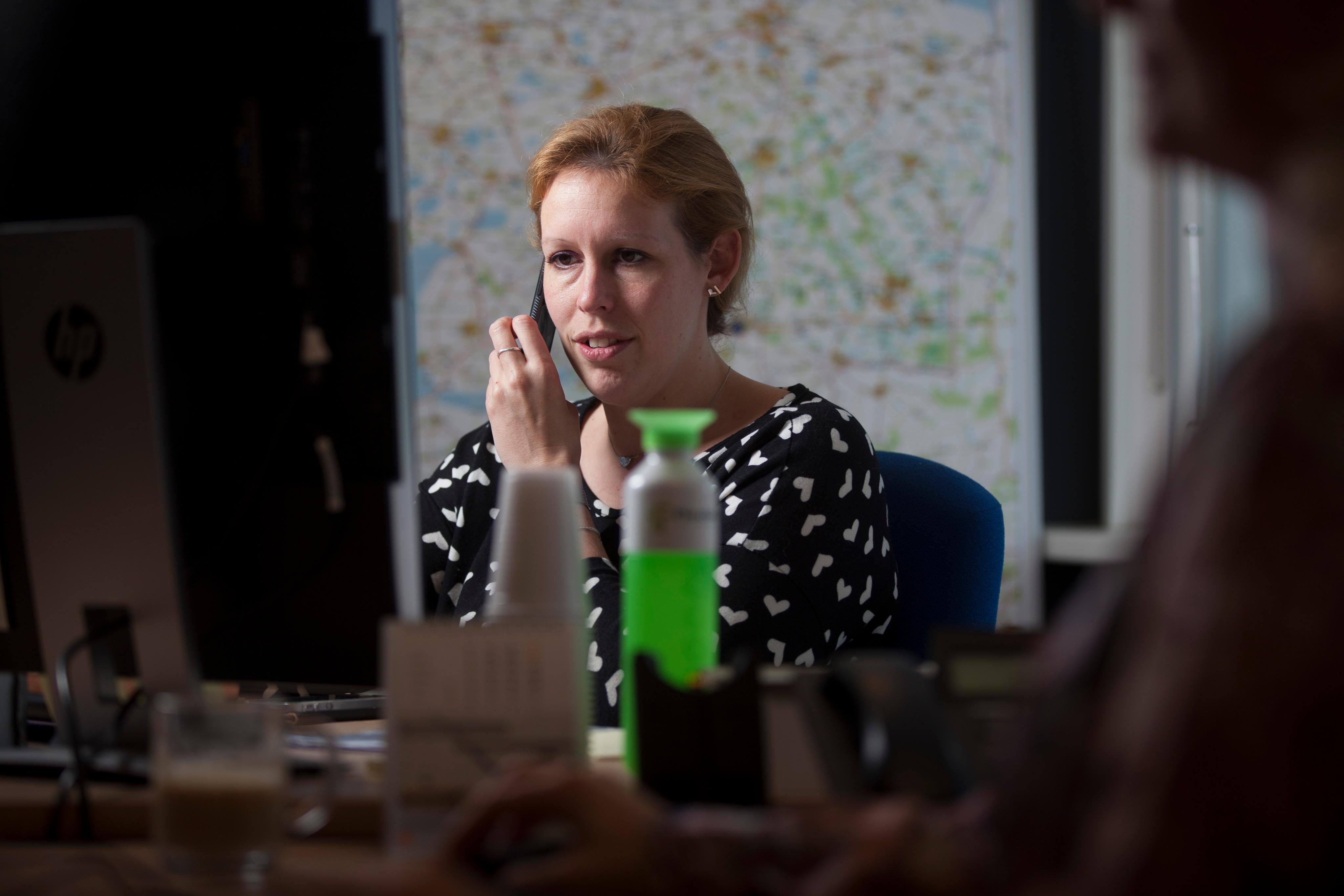 Bellen tijdens het werk