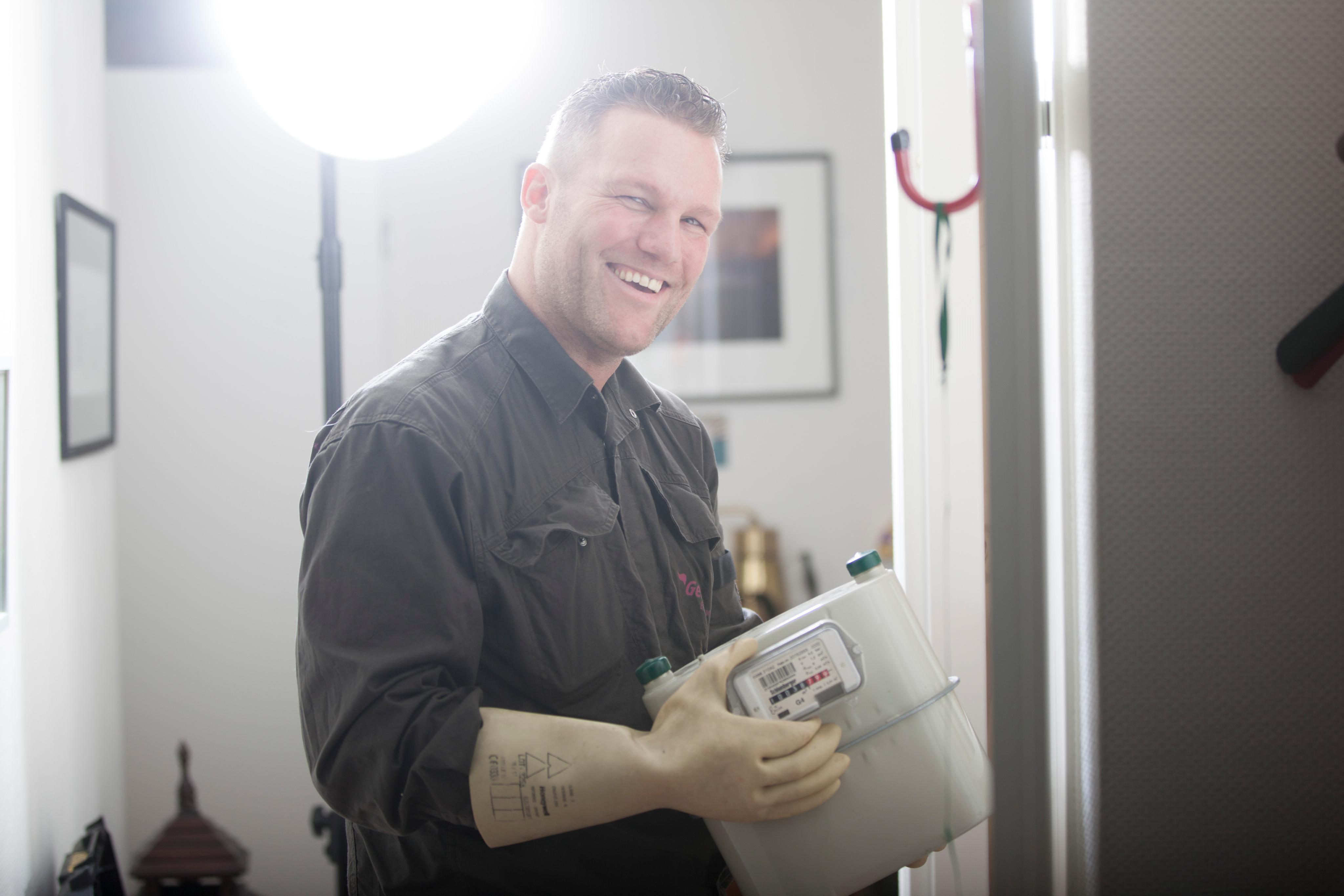 Elektrometer aan het werk